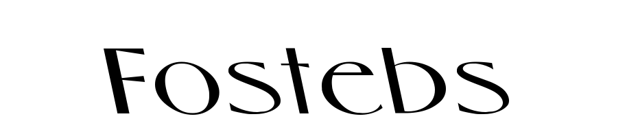 Foster Expanded BS Regular Font Download Free